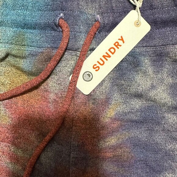 Sundry Womens Tie Dye SOFT Drawstring Biker Shorts Sundry Size 0 (XS 0/2) ~ NWT - Picture 7 of 9